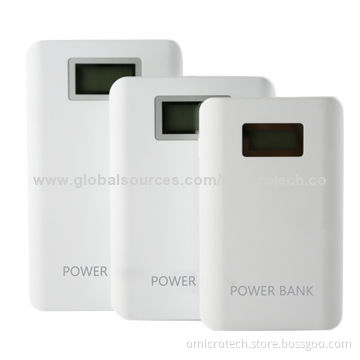 20,000mAh Power Banks with LED Display and LED Light, High-capacity and Dual USB Ports